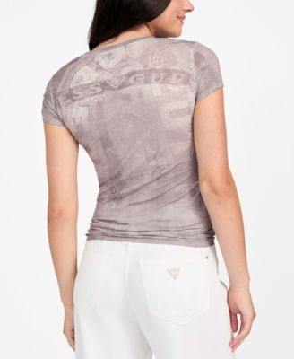 Women's Rhinestone Graphic Short-Sleeve T-Shirt