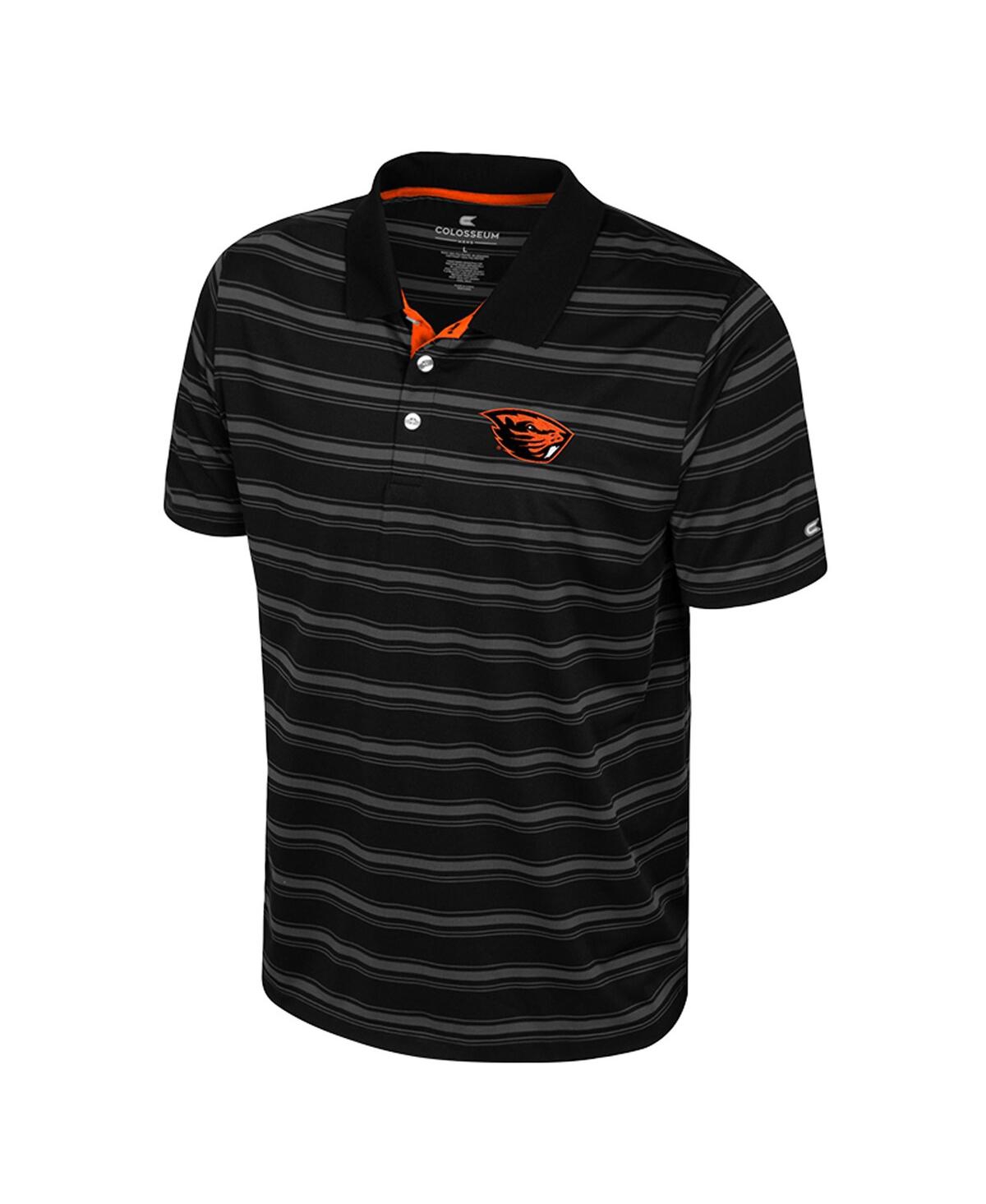 Colosseum Men's Black Louisville Cardinals Milk Steak Polo Shirt In Black
