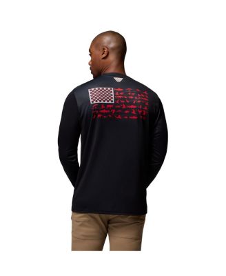 Men's Black Ohio State Buckeyes PHG Terminal Shot 3-Hit Long Sleeve T-Shirt