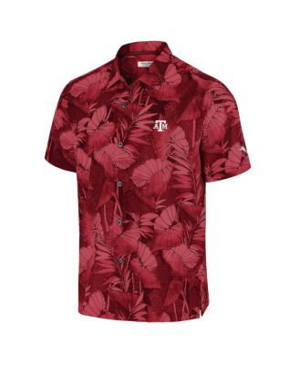 Men's Maroon Texas A&M Aggies Big Tall Coast Nuevo Fronds IslandZone Button-Up Shirt