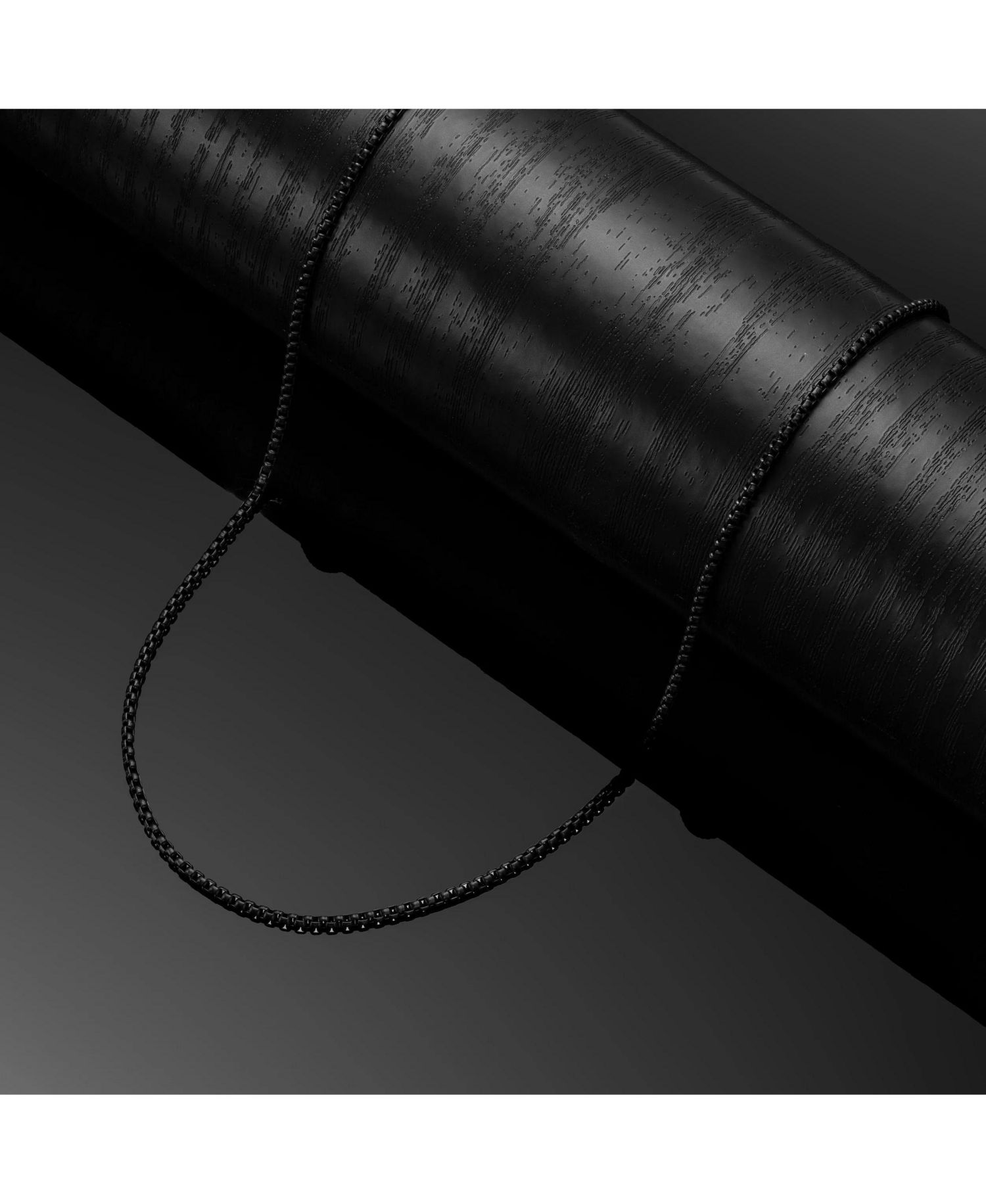 Men's Box Chain Necklace, 14K Gold Plated
