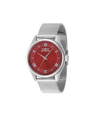 Women's 48488 Celestial Quartz 3 Hand Red Dial Watch