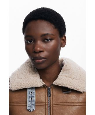 Women's Combined shearling jacket