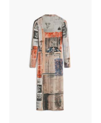 Women's Collage fitted dress