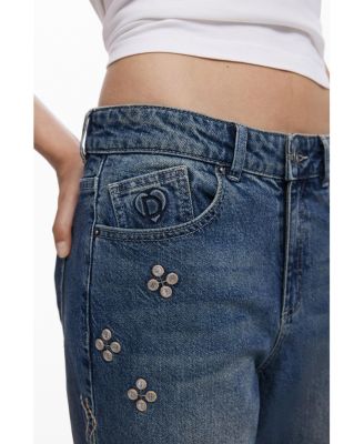 Women's Mirror culotte jeans