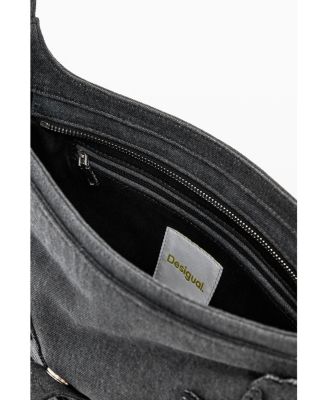 Women's Medium bag with flower appliques