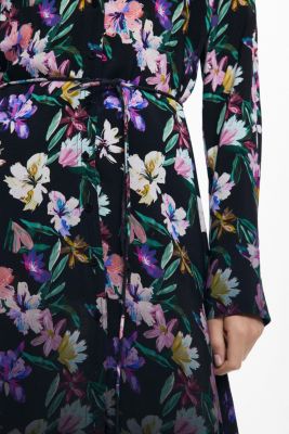 Women's Gradient floral shirt dress