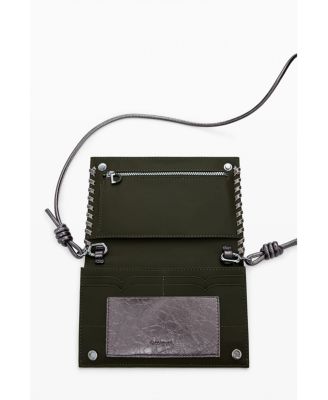 Women's Large metallic convertible wallet