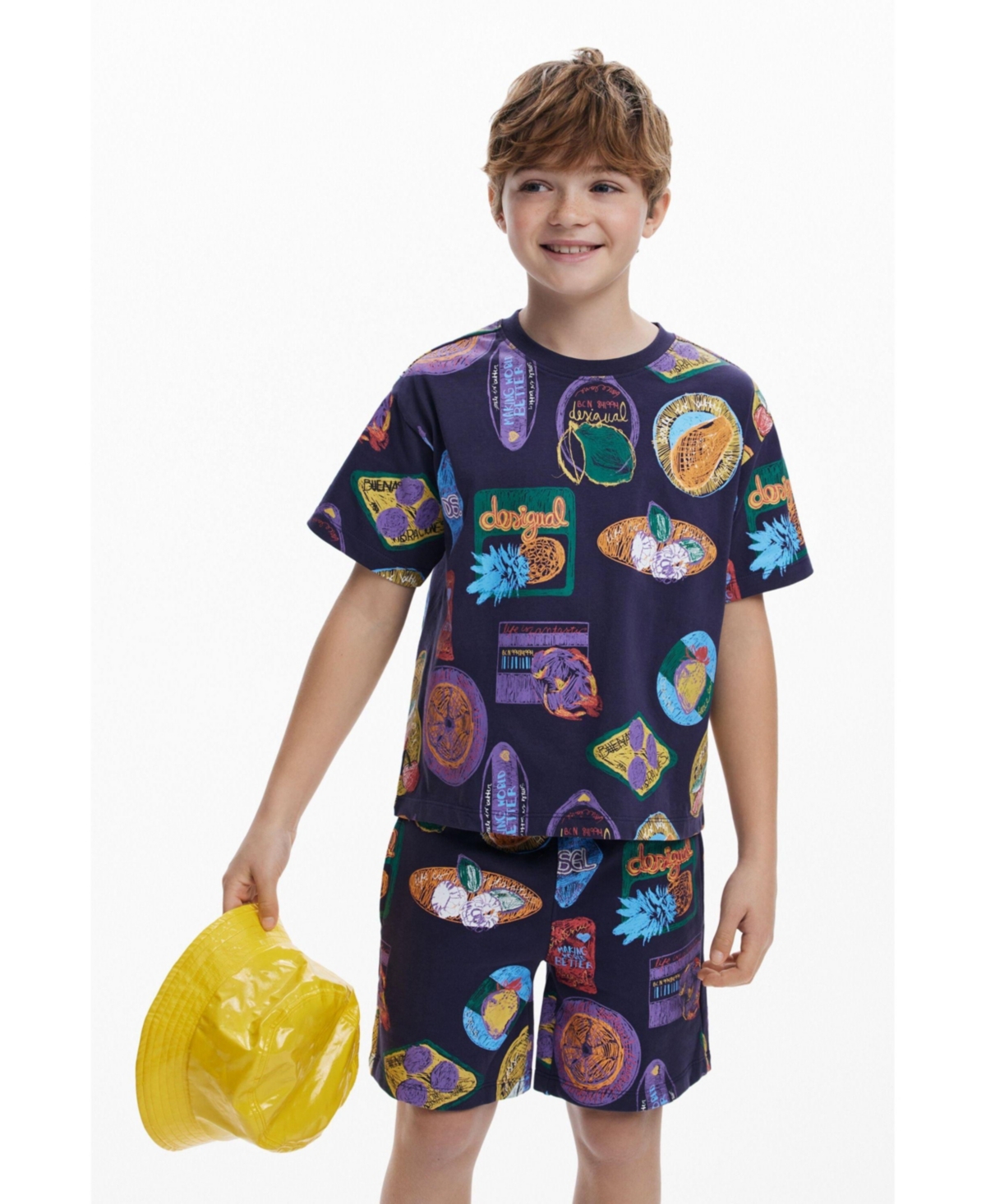 Desigual Boys Boys's Short-sleeve stamp T-shirt