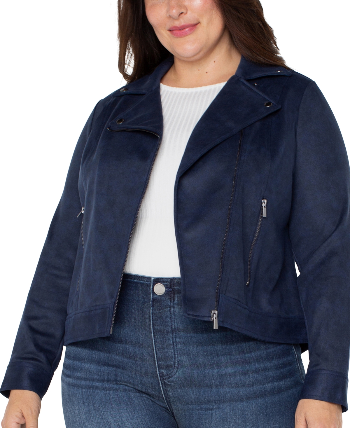 Liverpool Los Angeles Women's Notch Collar Moto Jacket