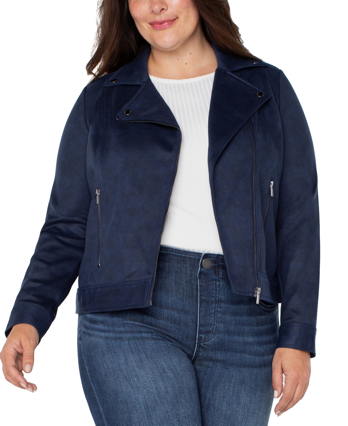 Liverpool Los Angeles Women's Notch Collar Moto Jacket