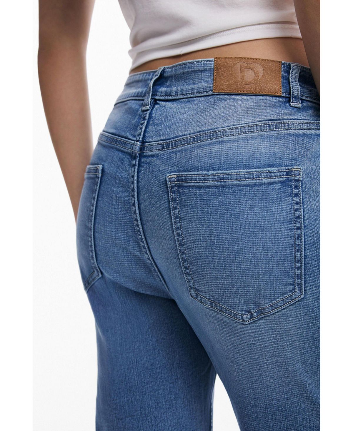 Desigual Women's Plain skinny jeans view 3 — MAYCSS fashion products