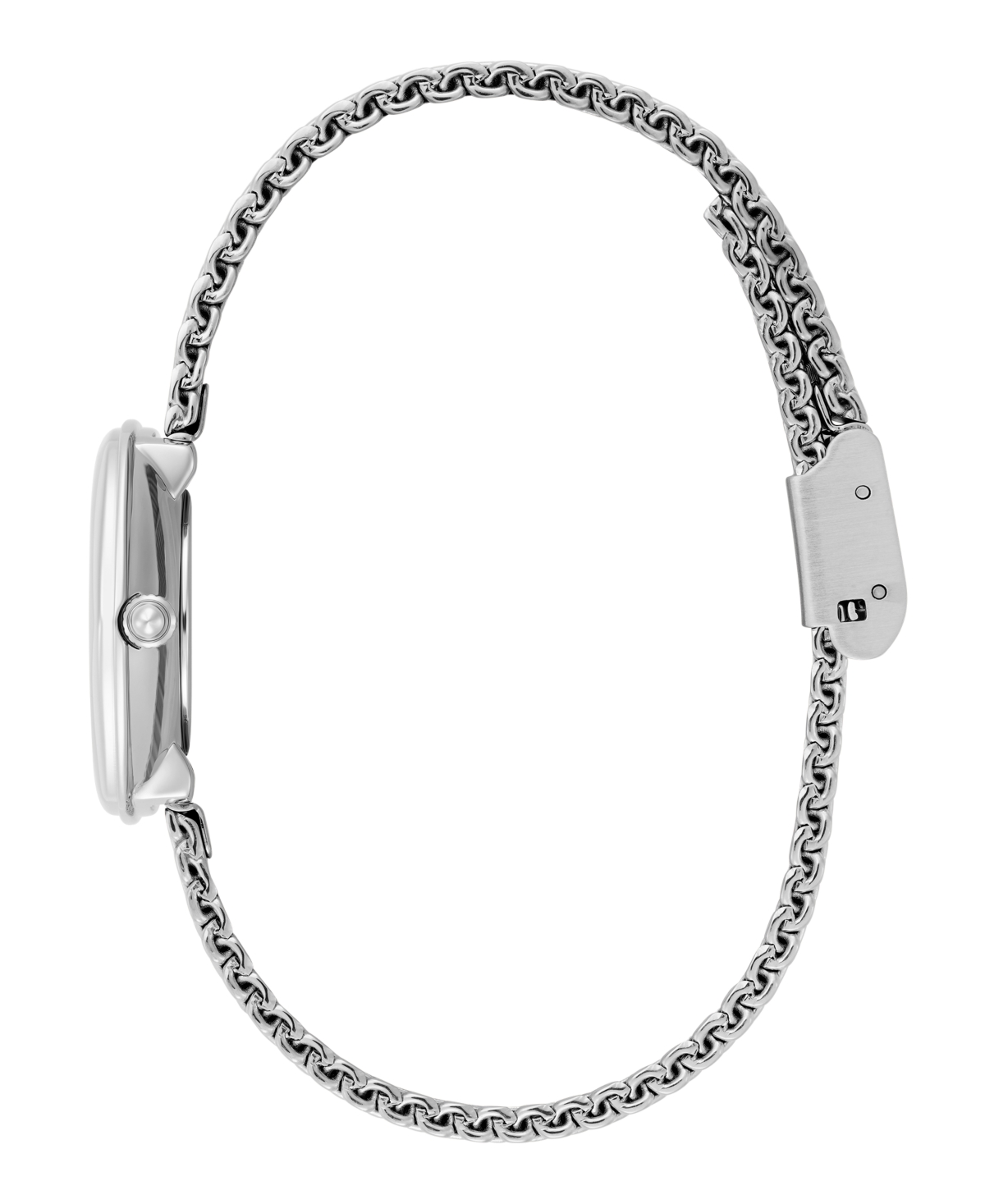 Olivia Burton Women's Charing Silver Tone Stainless Steel Bracelet Watch, 28.5mm In Silver