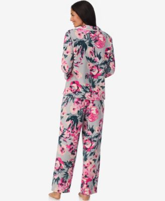 Women’s Exclusive Jennifer Lake Collaboration 2-Piece Long Sleeve and Pant Notch PJ