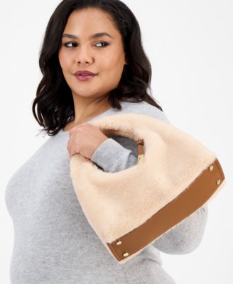 Nyrah Faux Fur Hobo Bag, Macy's Exclusive