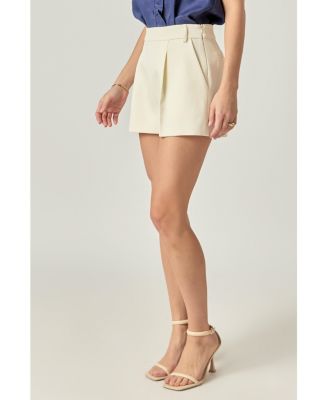 Women's TUCK DETAILED SHORTS
