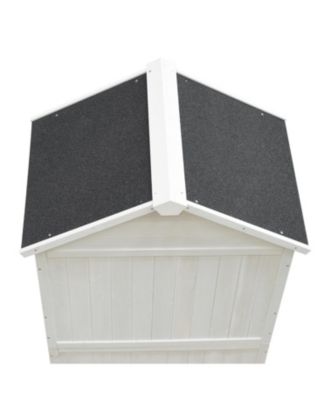 67" Fir Wood Storage Shed with Double Doors