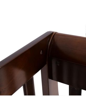 Toddler Coffee Pine Wood Bed Crib Nursery