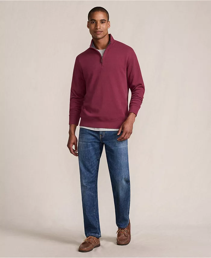 Men's Bedford Rib Quarter Zip Pullover Sweater - thumbnail 7