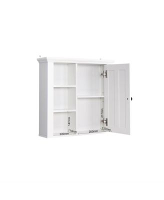 Wooden Wall Mounted Bathroom Cabinet with Single Door 20.86x5.71x20 in