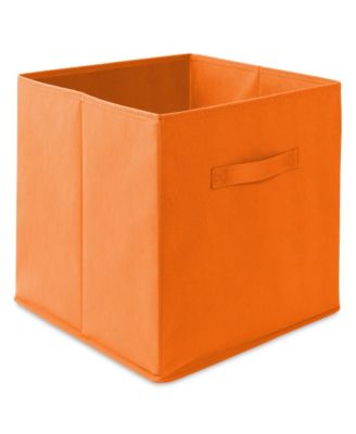 Set of 6 Collapsible Fabric Storage Cube Bins, Beige - 13" Foldable Cloth Baskets for Shelves and Cubby Organizers