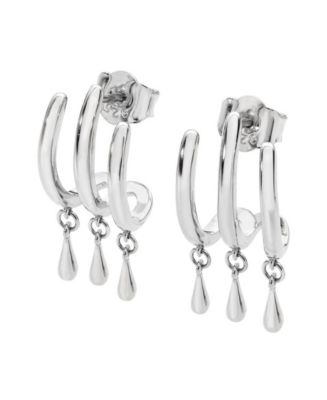 Lucy Quartermaine Waterfall 3 hoop stud with drips - Macy's