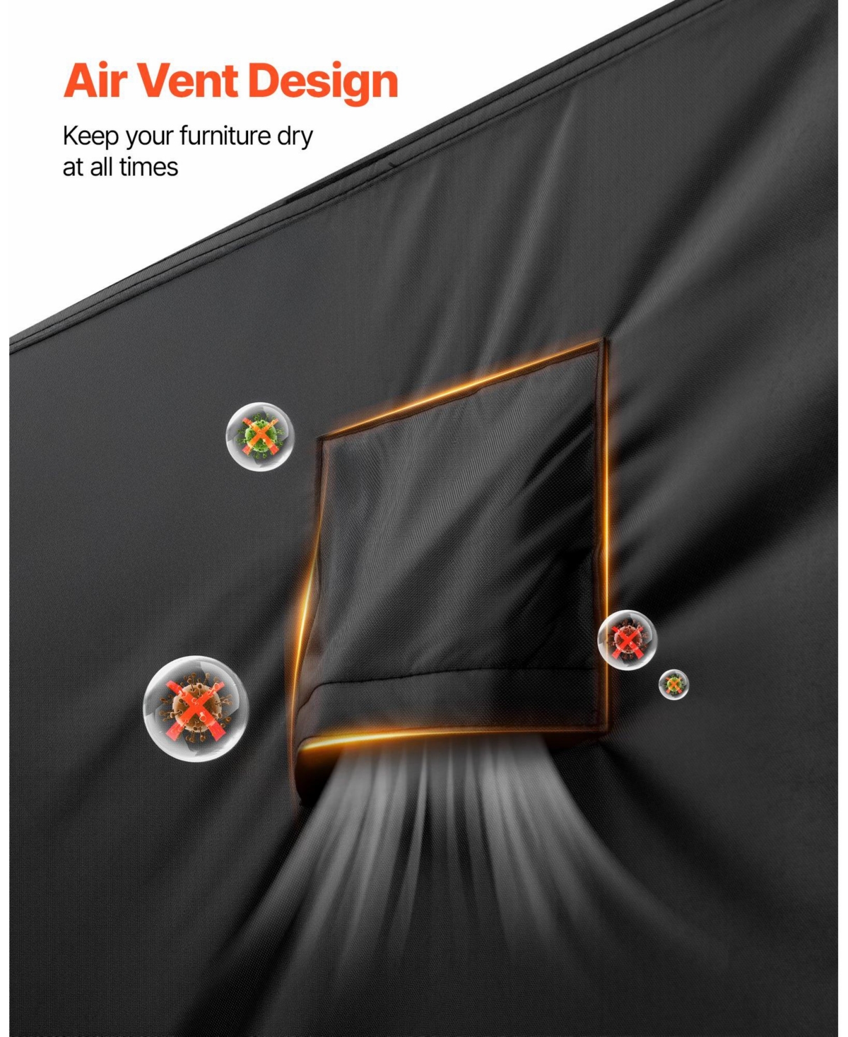 Slickblue Waterproof Patio Furniture Cover Set of 4 Pieces 420D for Table Chairs and Sofa