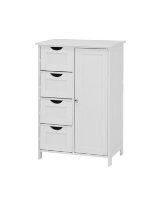 Bathroom Floor Cabinet with Adjustable Shelf and Drawers
