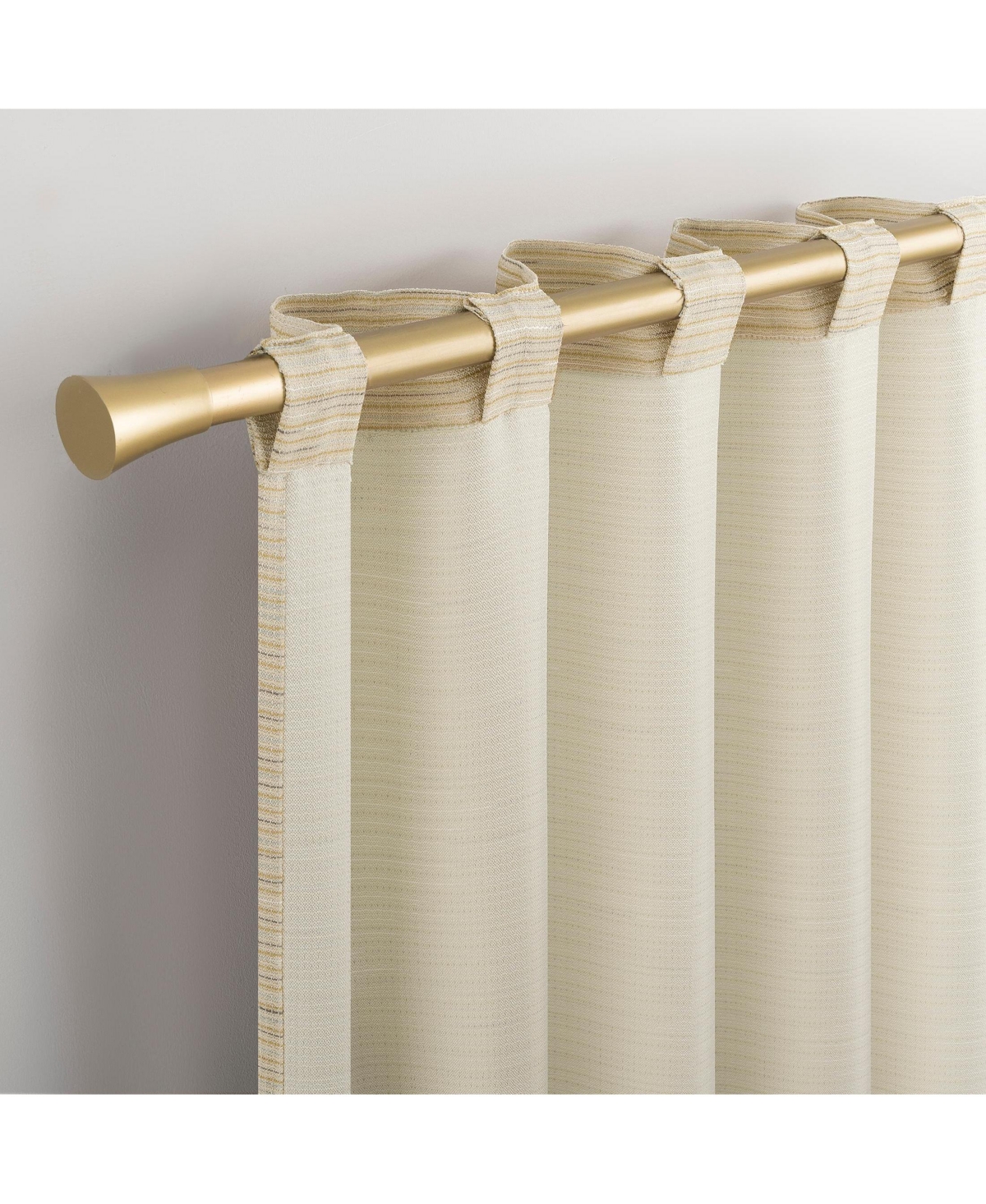 Lenora Space Dyed Textured Semi-Sheer Back Tab Curtain Panel