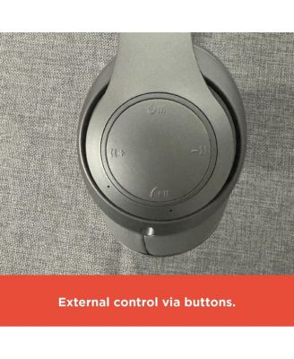 Bluetooth 5.4 Over The Head Headphones With On-Ear Controls and 400 MAH Rechargeable Battery 3304404 Silver