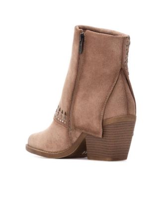 Women's Suede Foldover Booties 