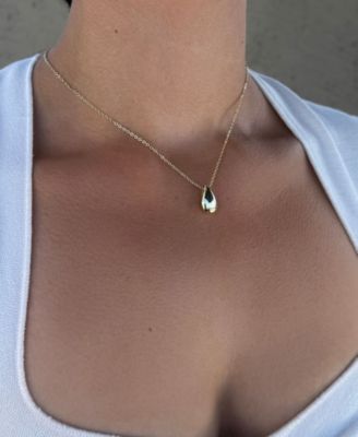 Gold Teardrop Necklace