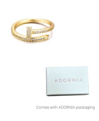 Cubic Zirconia Nail Ring