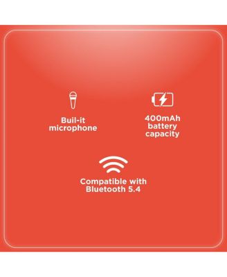 Bluetooth 5.4 Over The Head Headphones With On-Ear Controls and 400 MAH Rechargeable Battery 3304403 Black