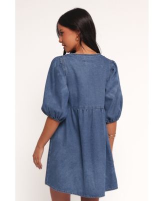 Women's Romana Tie Front Mini Dress