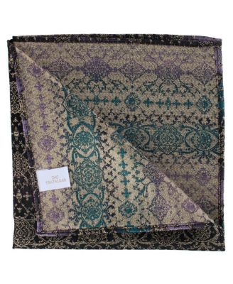 Men's The Spellbound Brocade Novelty Silk 12x12 Pocket Square