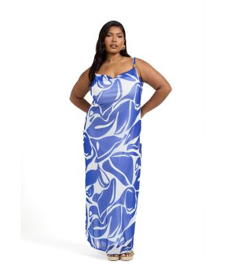 Women's Elegant Patterned Maxi Dress