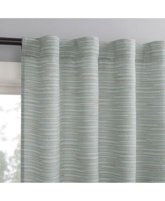 Lenora Space Dyed Textured Semi-Sheer Back Tab Curtain Panel