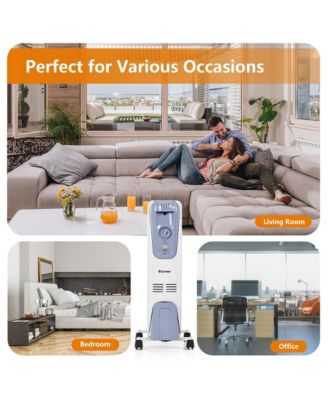 1500W Electric Oil Filled Radiator Space Heater