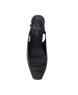CARIS Women's Low Block Heel Posted Slingback