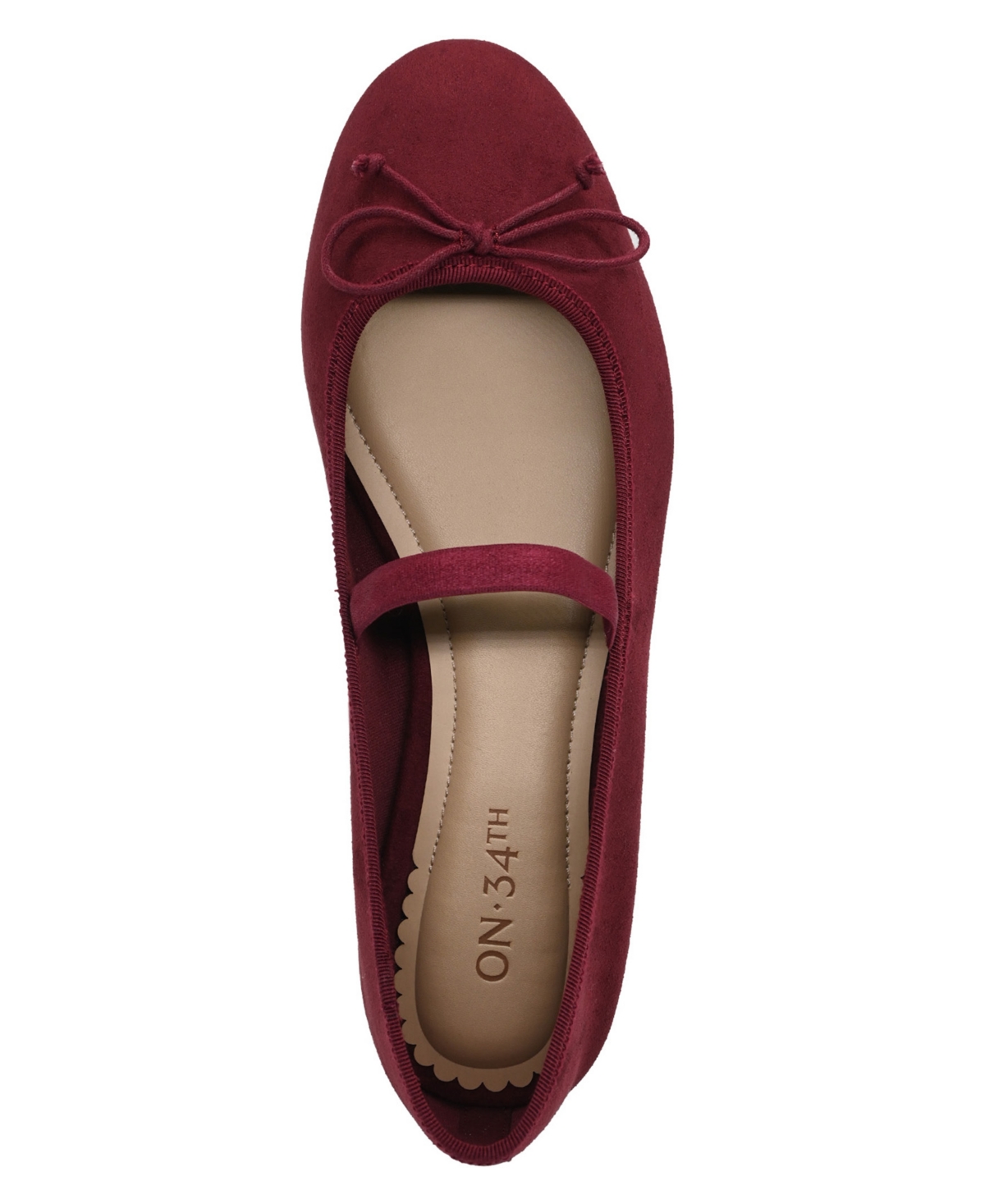 On 34th Women's Farrahh Ballet Flats, Macy's Exclusive In Gold