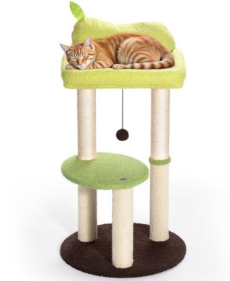 33-Inch 3-Tier Cat Tree – Stable, Scratch-Friendly & Fun Play Tower