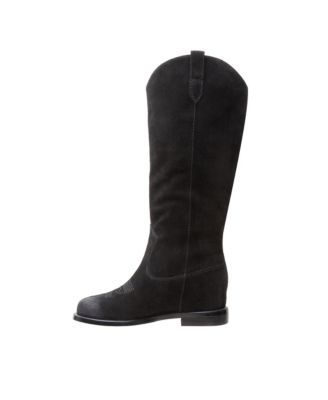 TRACY Women's Knee High Casual Hidden Wedge Boot