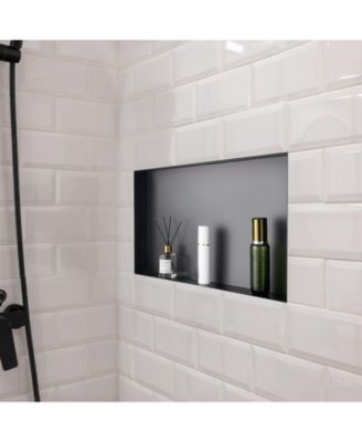 Frameless Stainless Steel Shower Niche Recessed Shelf for Bathroom Storage