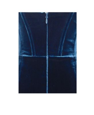 Women Odilia Teal Lace Velvet Maxi Dress