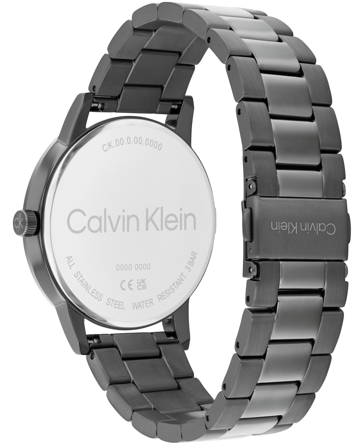 Calvin Klein Men's Ionic Plated Gray Steel Bracelet Watch, 41mm In Gray