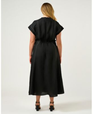 Plus Size Arden Contrast Stitch Dress