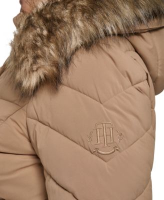 Plus Size Hooded Puffer Coat