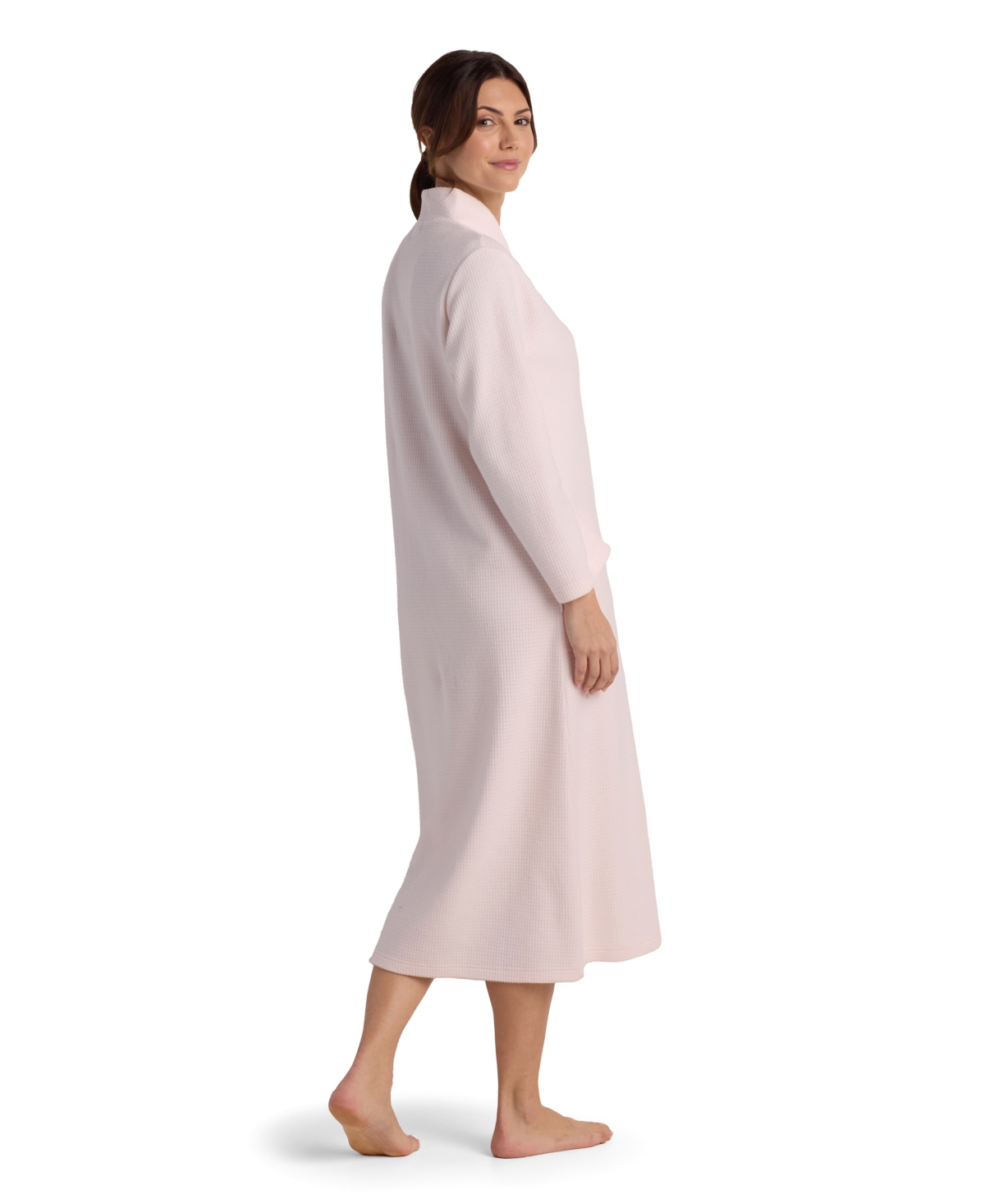 Miss Elaine Women's Zippered Robe In Orange