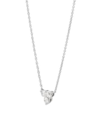 Diamond Necklace (1/2 ct. t.w.) in 10k White Gold